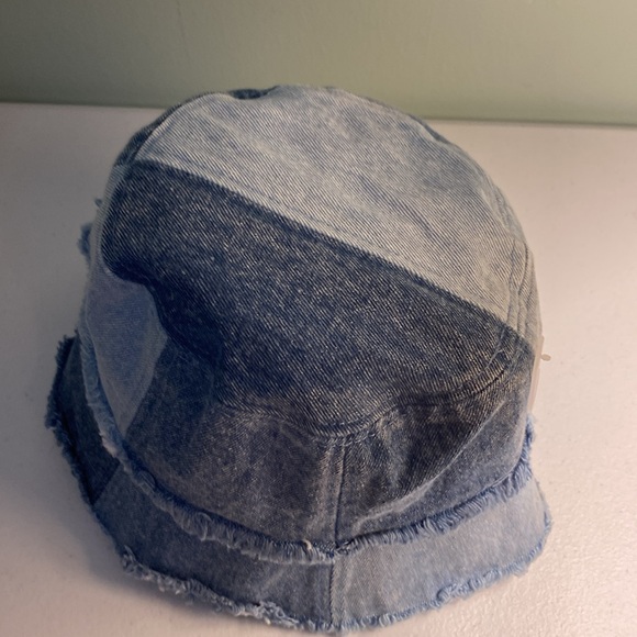Claire’s Denim Patchwork Bucket Hat - Picture 3 of 8